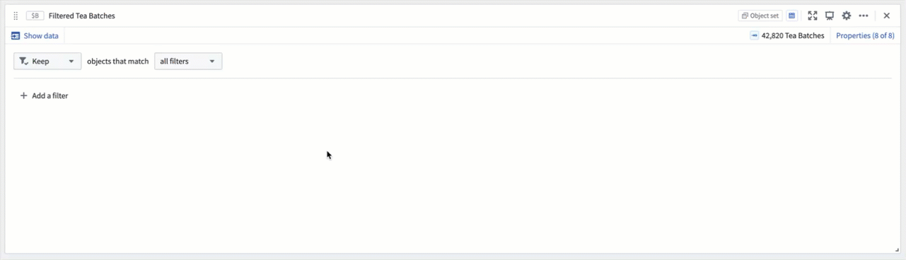 Linked objects filter