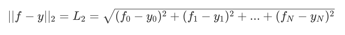 Sum of squared differences formula