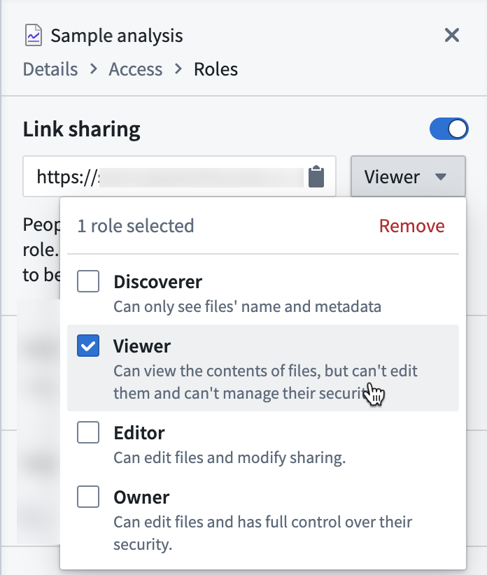 Link sharing