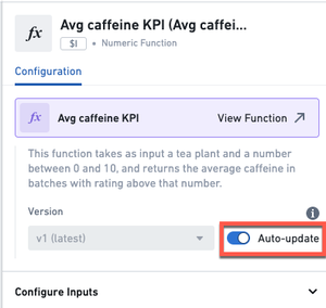 Auto-update toggle for visual functions