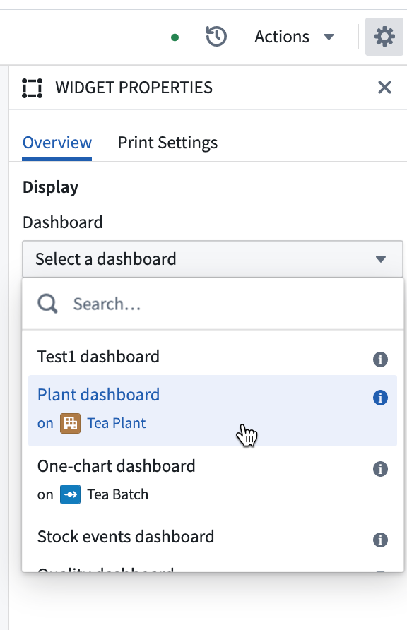 Notepad widget config