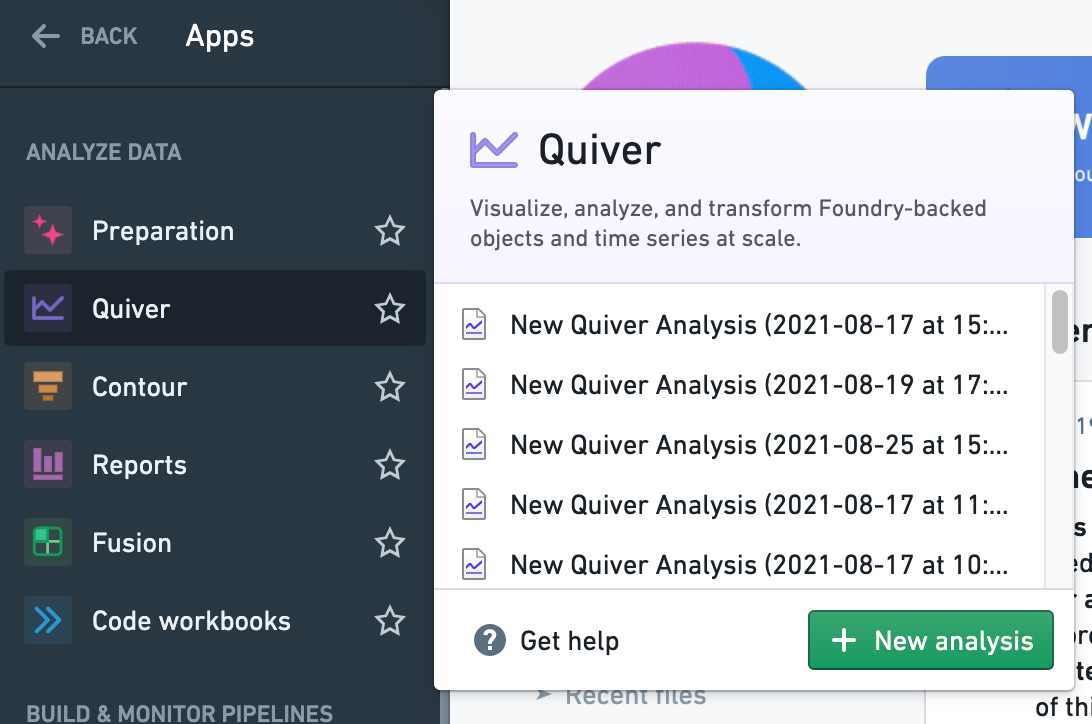 Quiver in the Foundry navigation bar