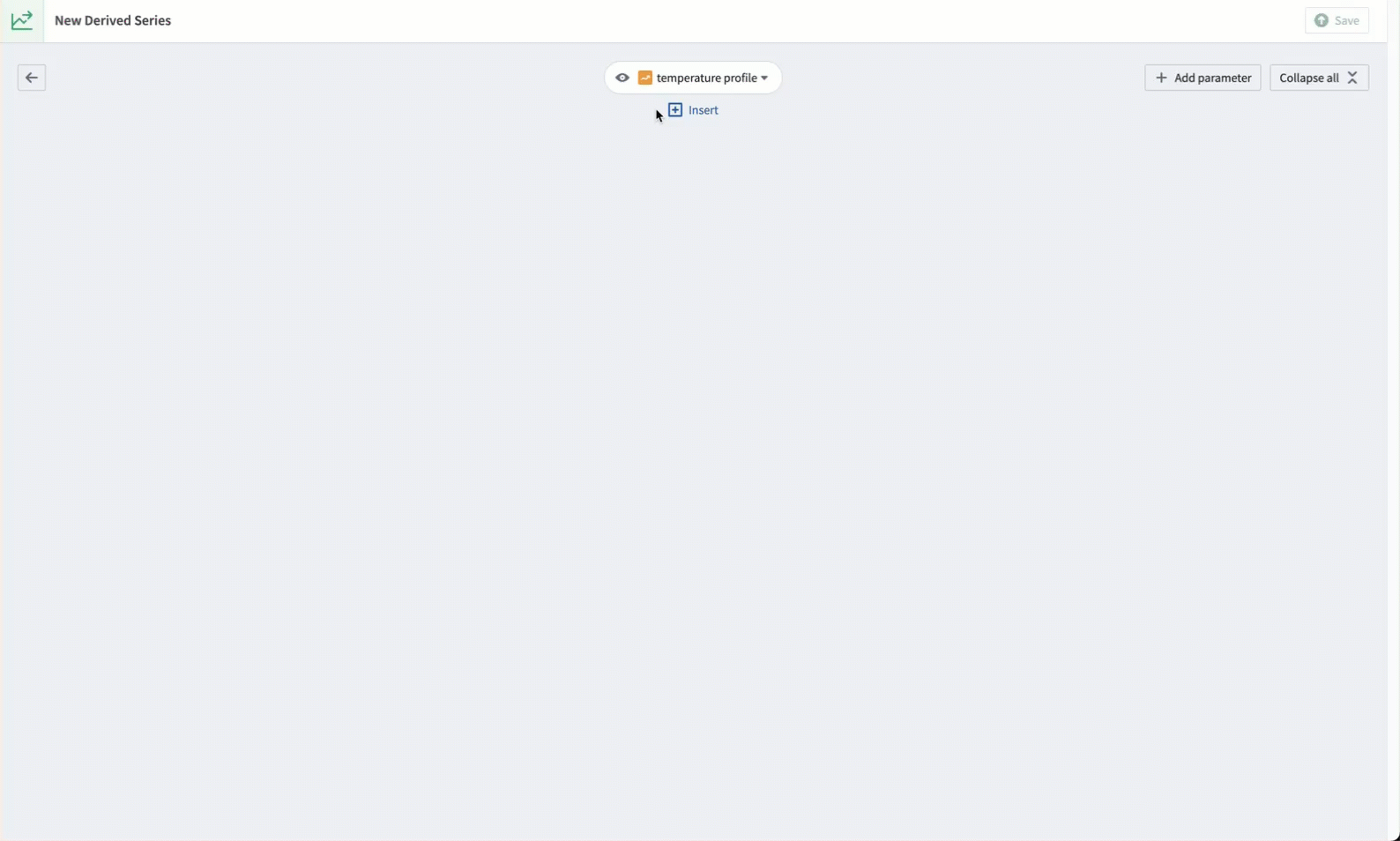 Reference profile logic in derived series