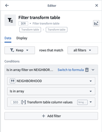 Setting up a drilldown workflow 4