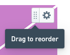 Drag tooltip