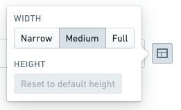 Select narrow medium or full