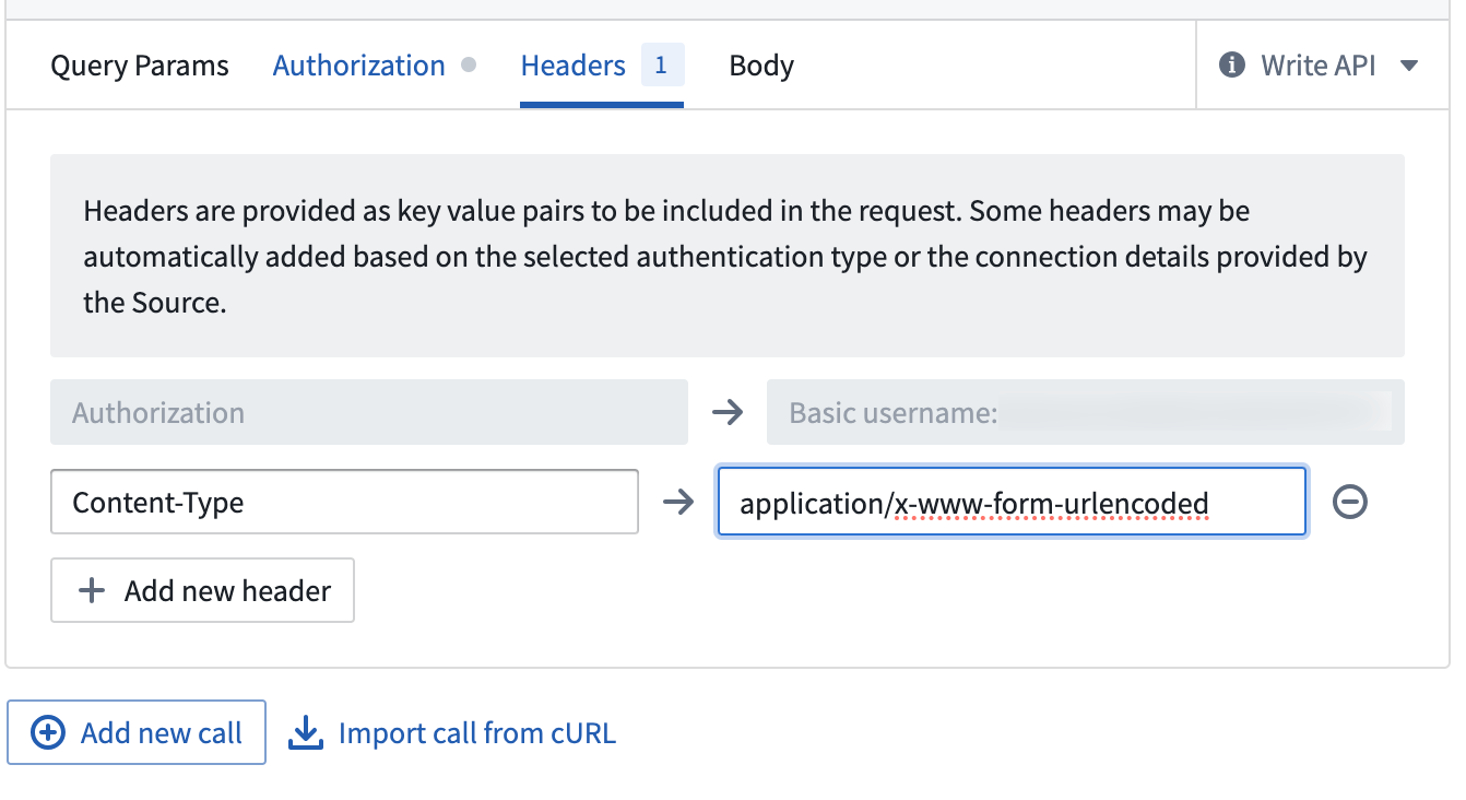 Refresh webhook header