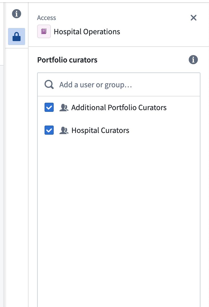 Curators sidebar