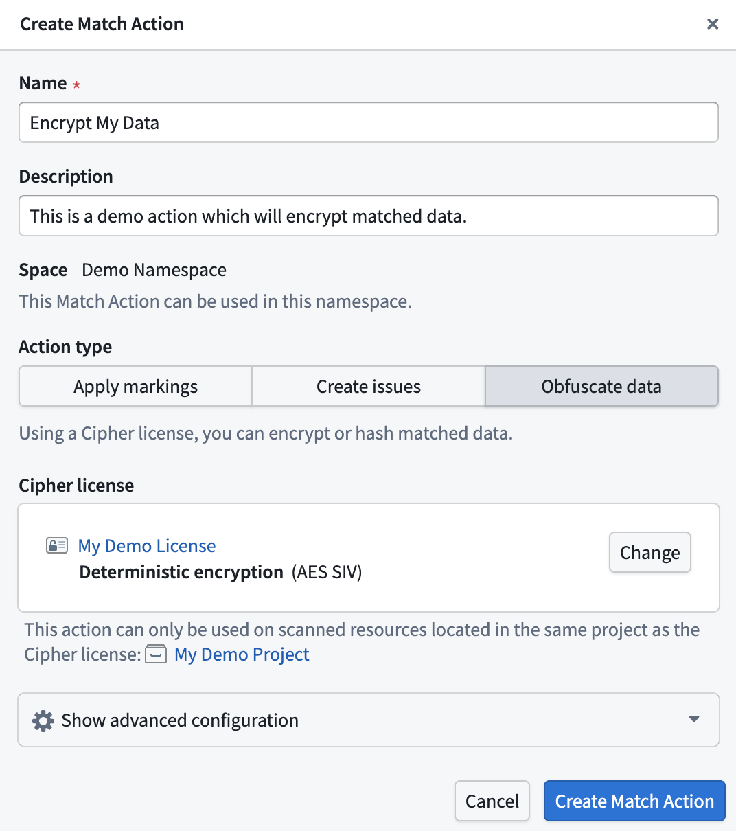 create-obfuscate-data-action