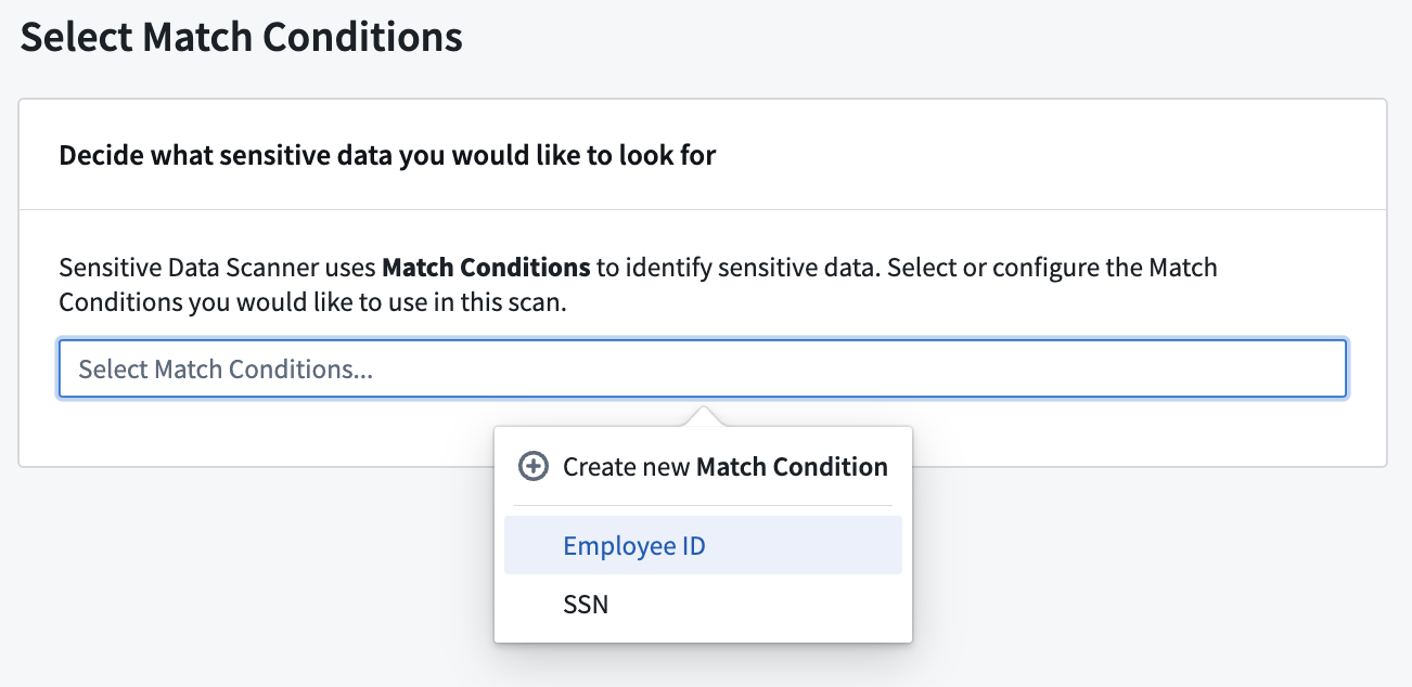 select-match-condition