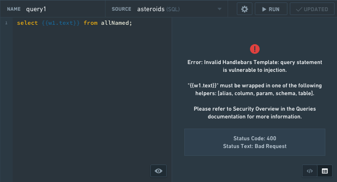 sql-query-security-error