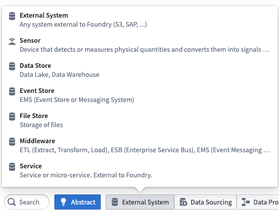 Select External System