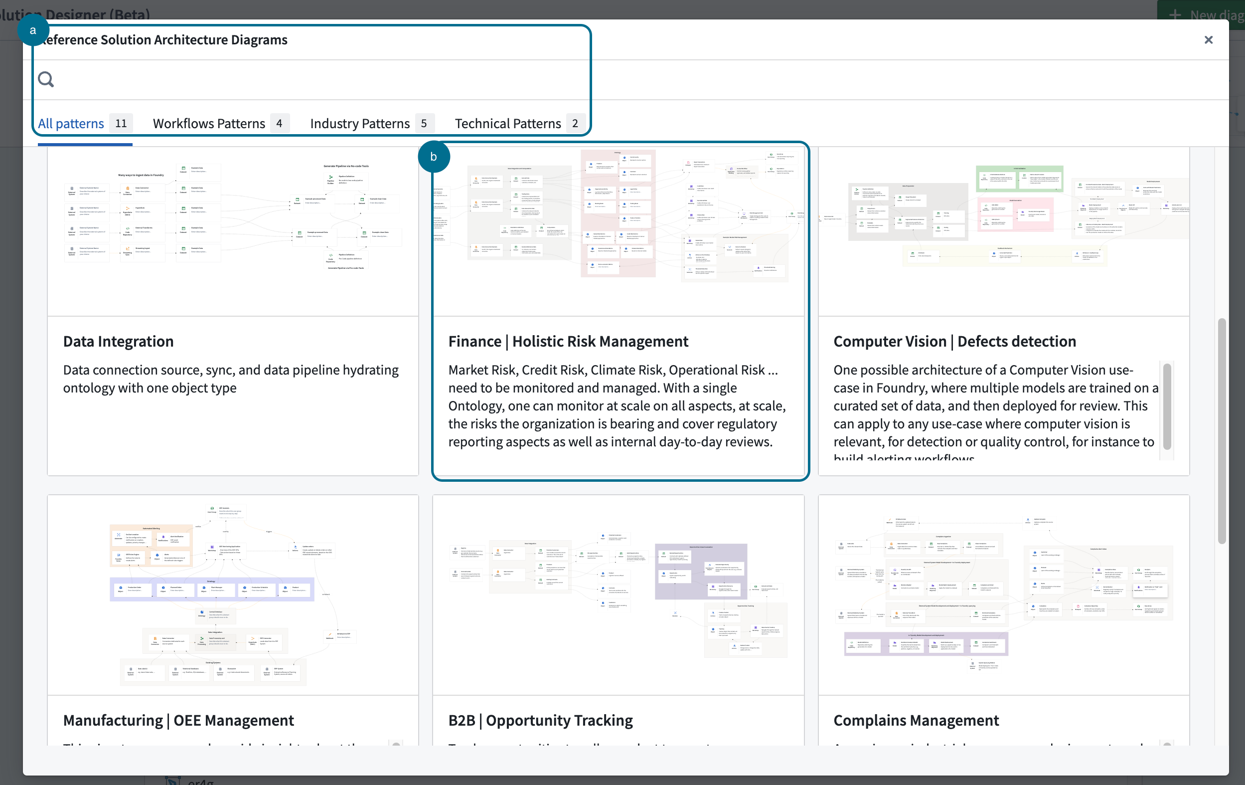 Navigation of solution designer reference library