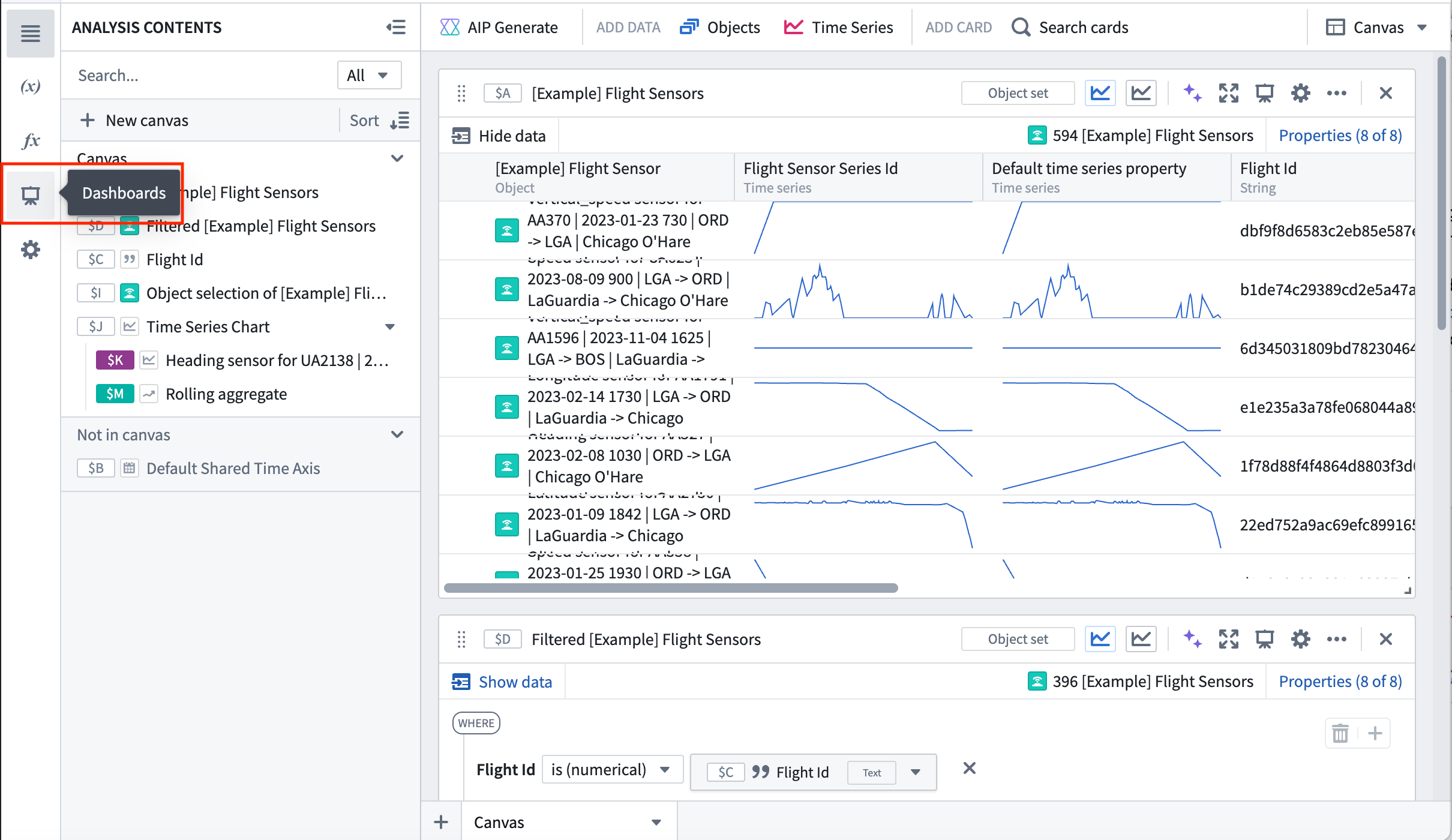 Navigate to Quiver dashboards