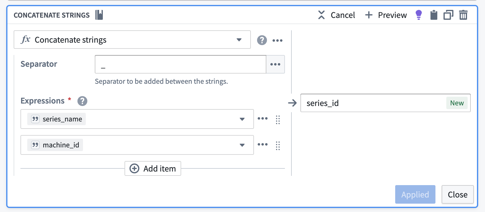 Add series ID example