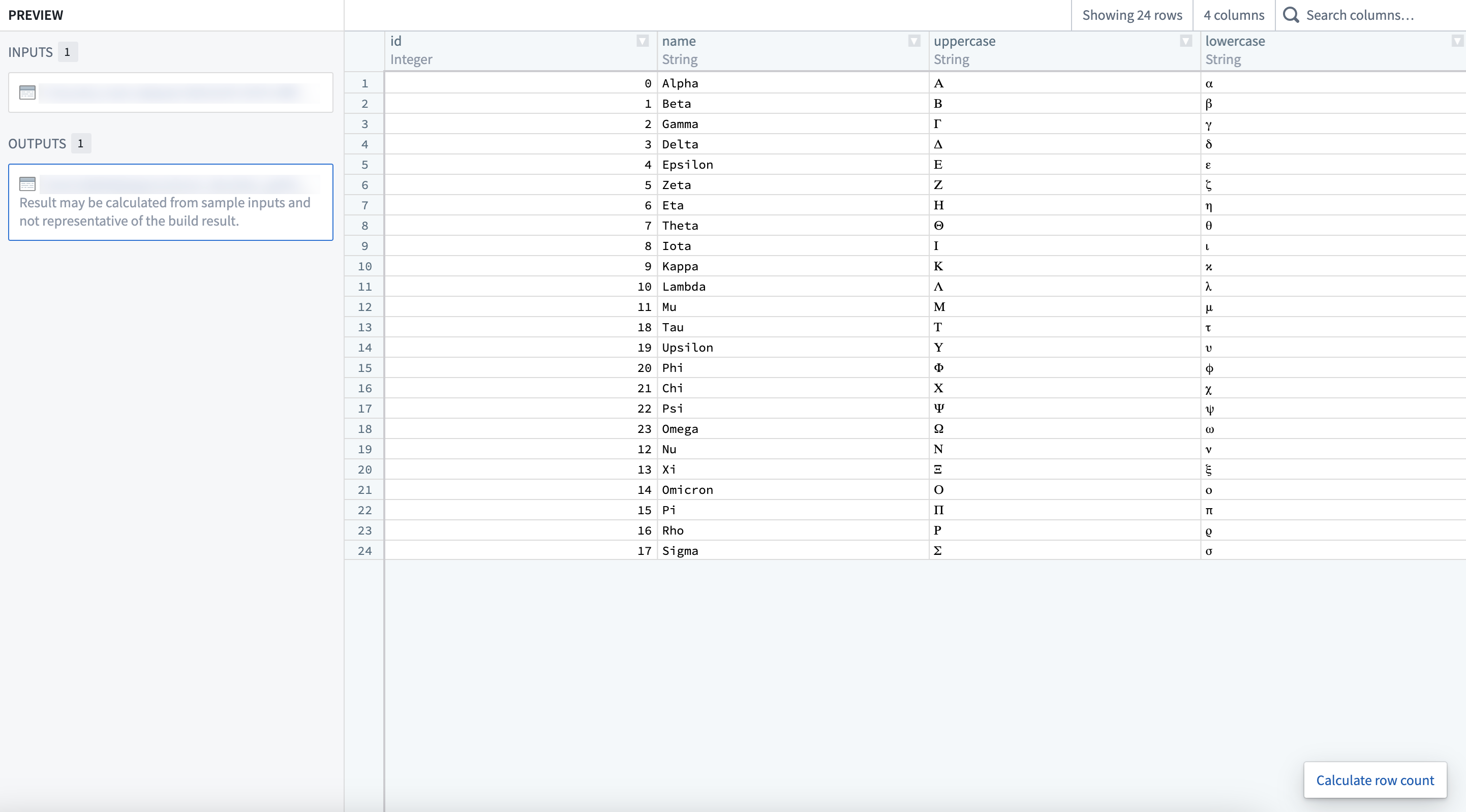 Precomputed dataset preview in Foundry