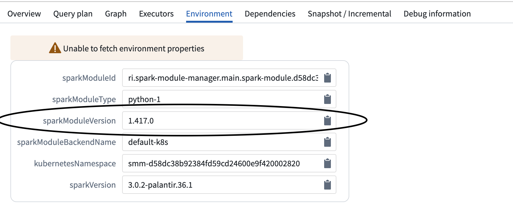 spark-module-version