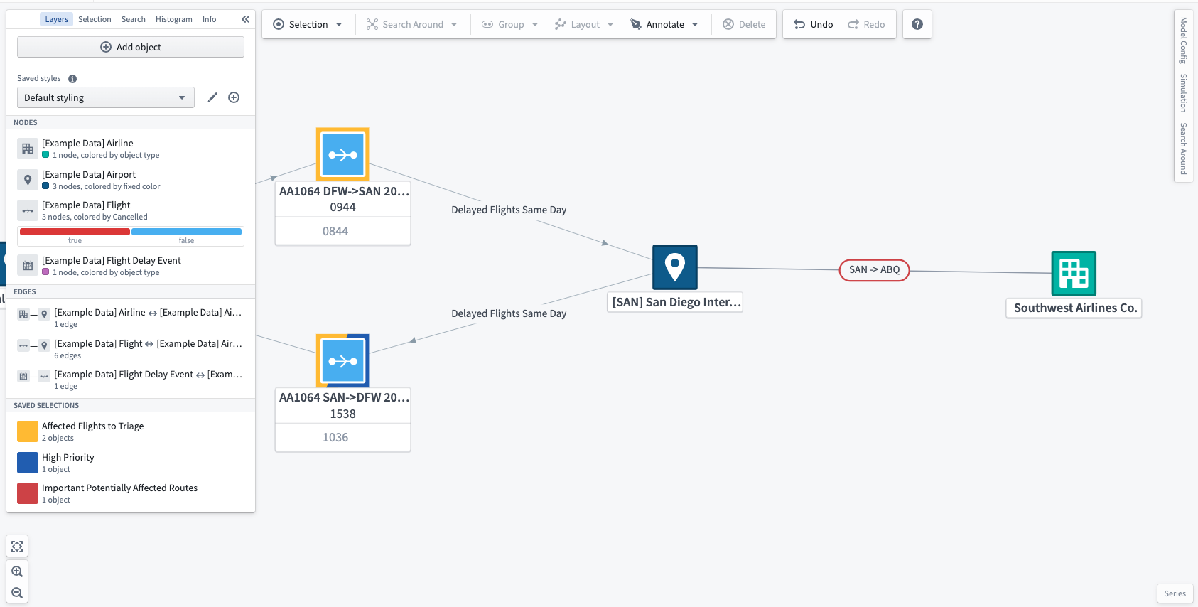 Saved selection in Layers panel