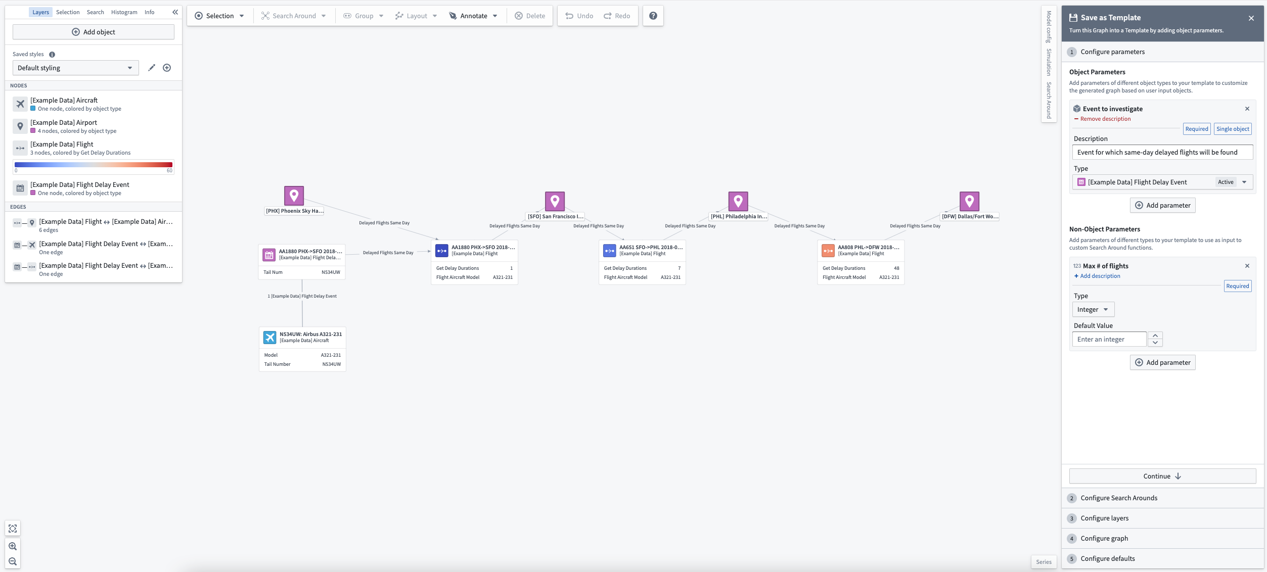 Configuring Template parameters