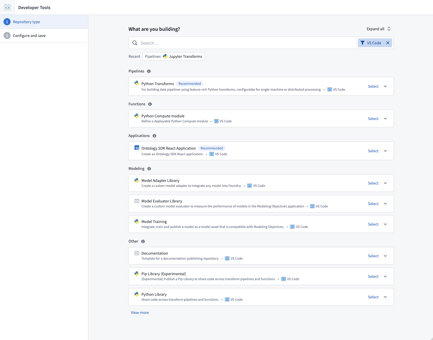 Create a new VS Code workspace.