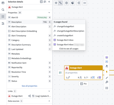 Example Workflow Builder object and its property provenance.