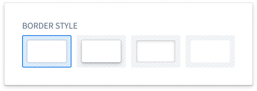 Border style options