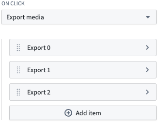 Configuration for export media