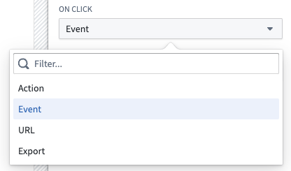 On click config for a button in the Button Group widget