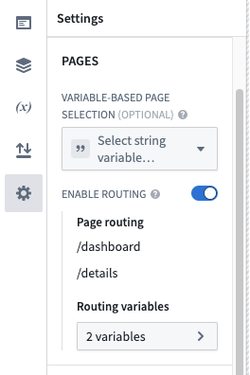 Enable routing configuration