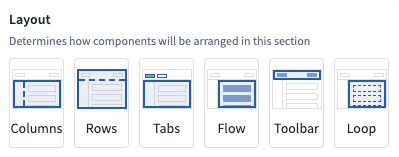 Workshop layout selector