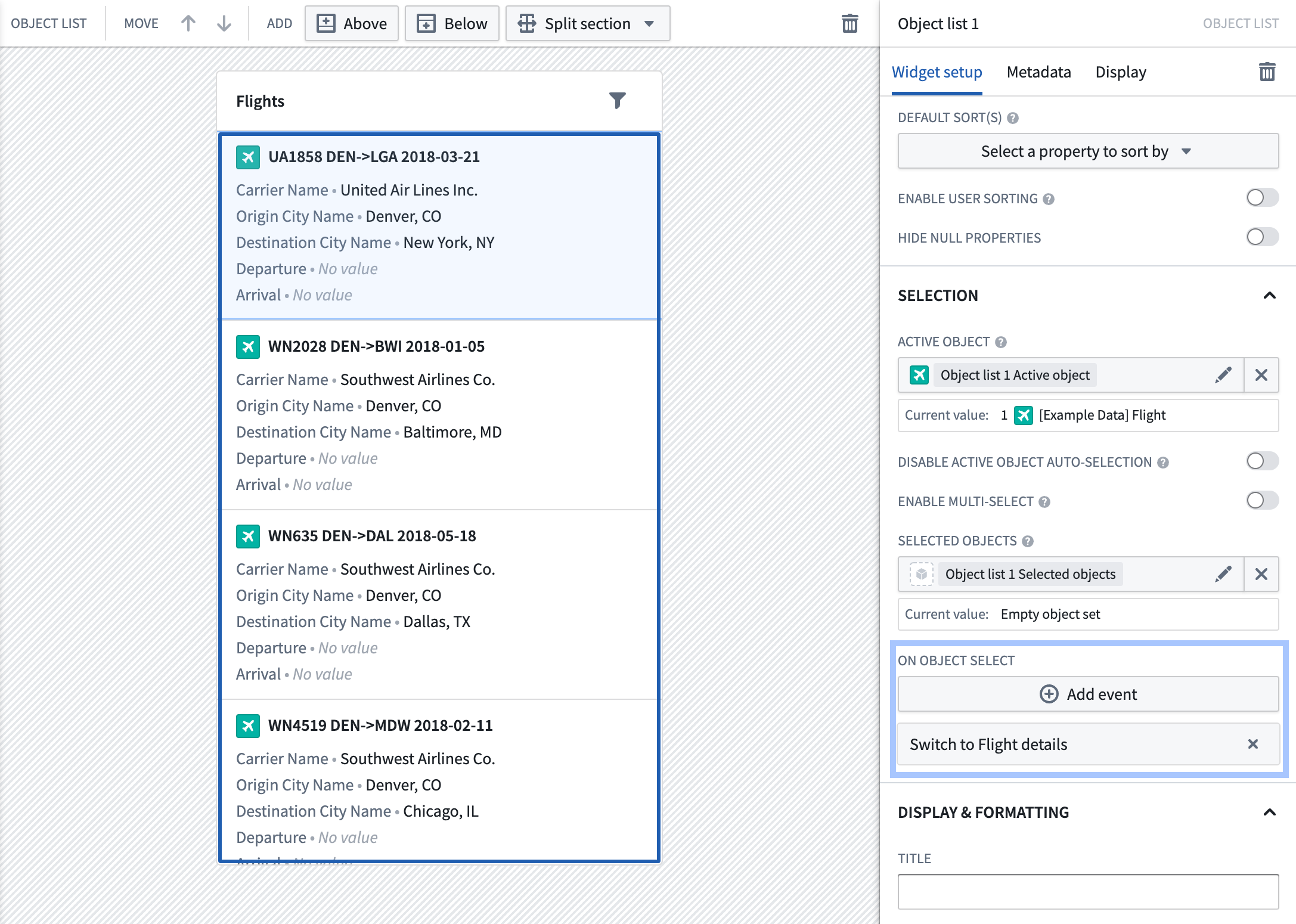 configure navigation