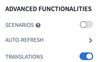 Translations toggle in enabled position.