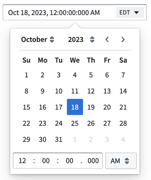 Date time picker example