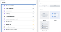 The configuration for classic display style for list format