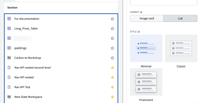 The configuration for minimal display style for list format