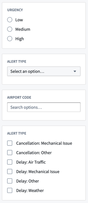 String selector example