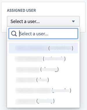 User Select widget example