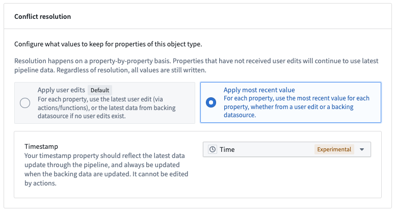 edits conflict resolution configuration