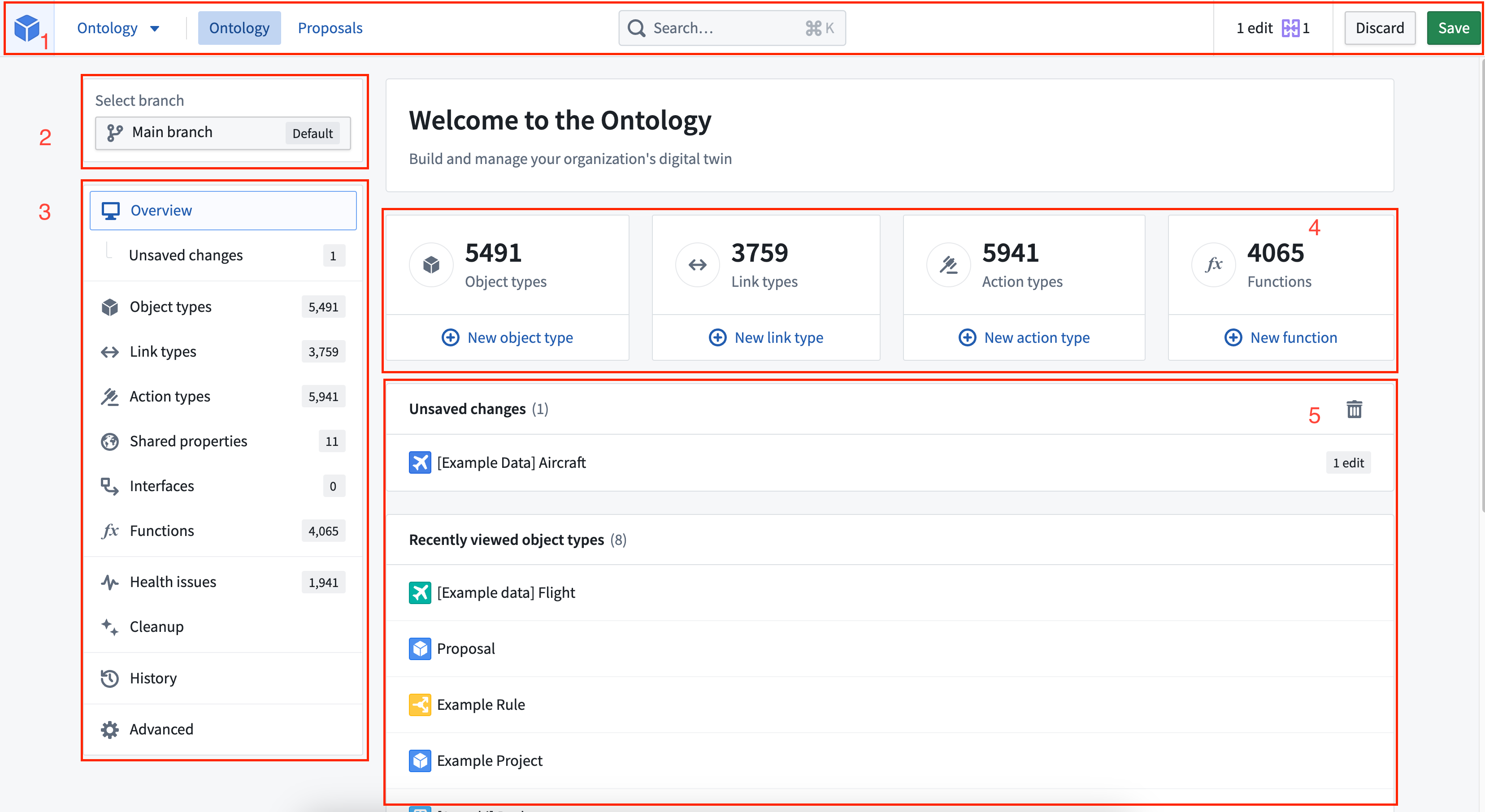 Ontology Manager user interface