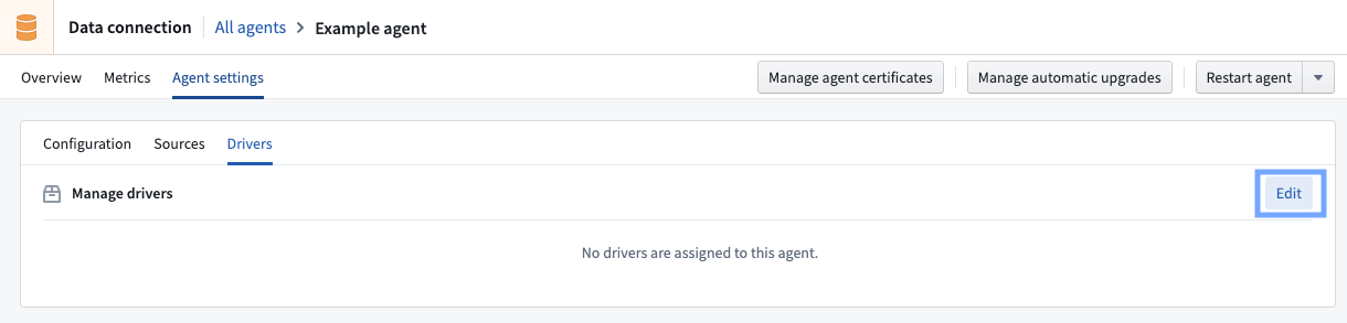 manage drivers